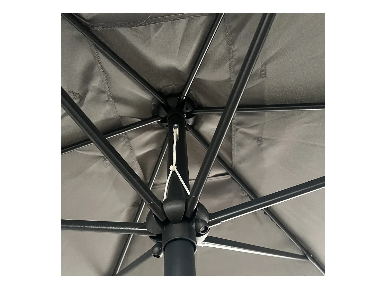 HAPUNA rechthoekige rechte parasol 2x3m grijs