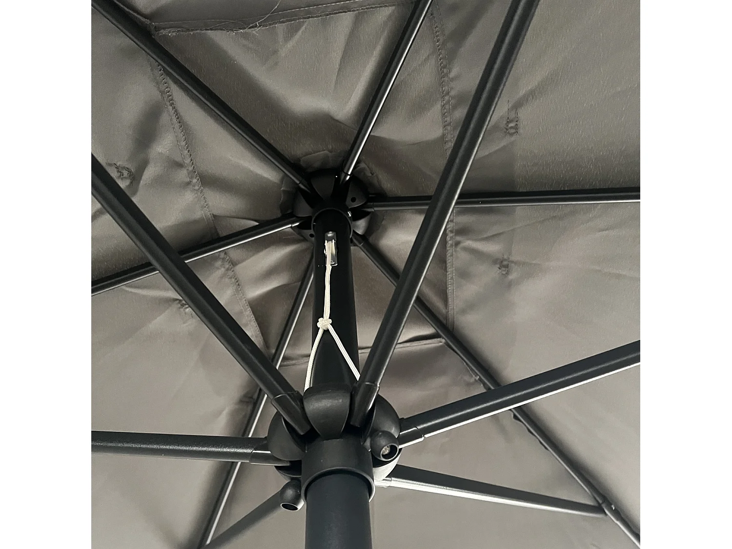 HAPUNA rechthoekige rechte parasol 2x3m grijs