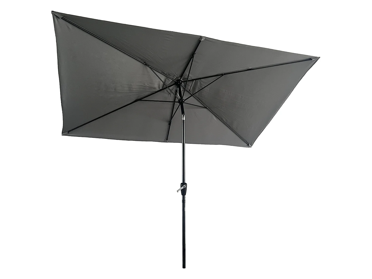 HAPUNAOmbrello rettangolare diritto 2x3m grigio