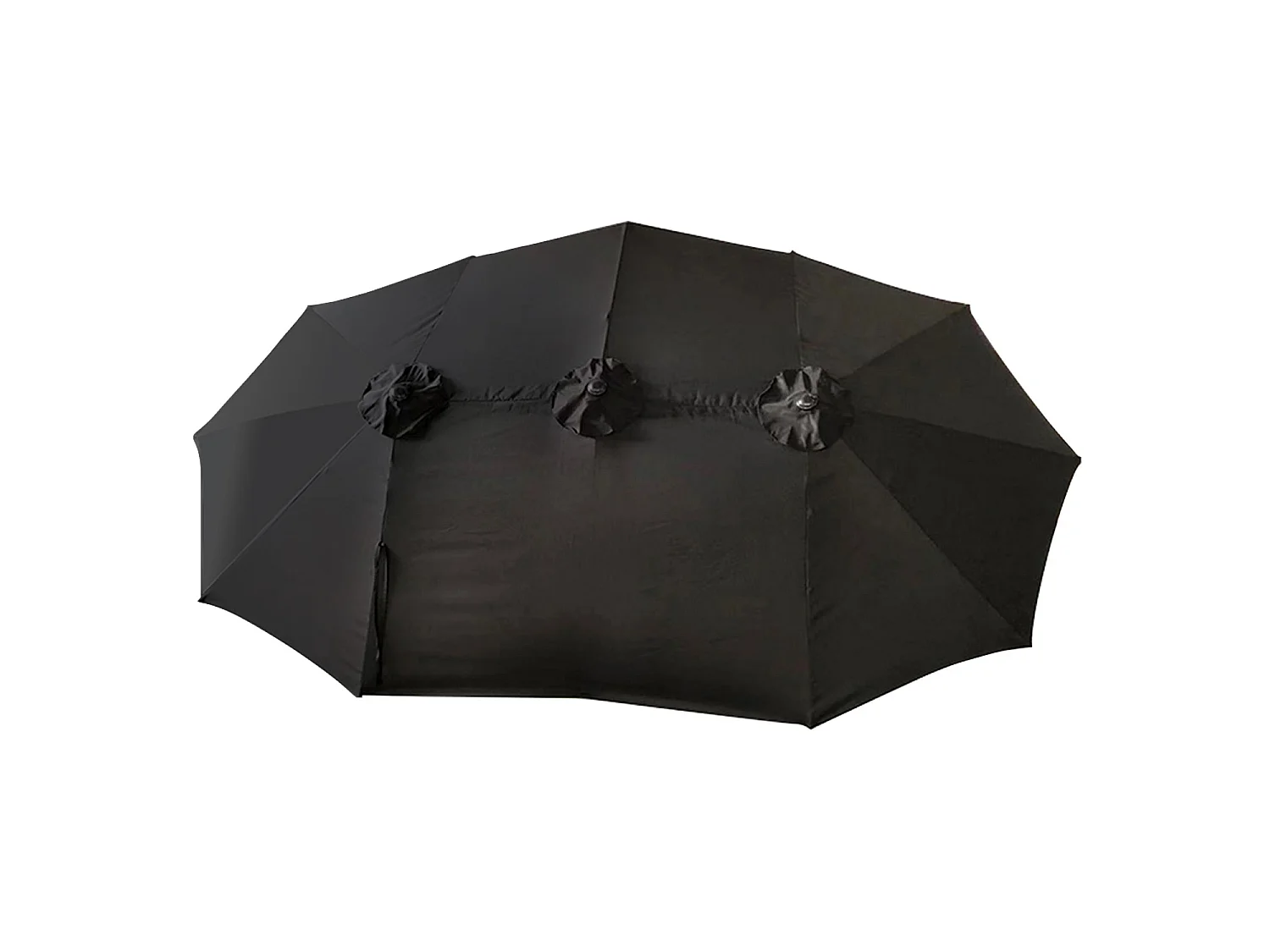 Parasol double 2,7x4,6m LINAI noir - HAPPY GARDEN