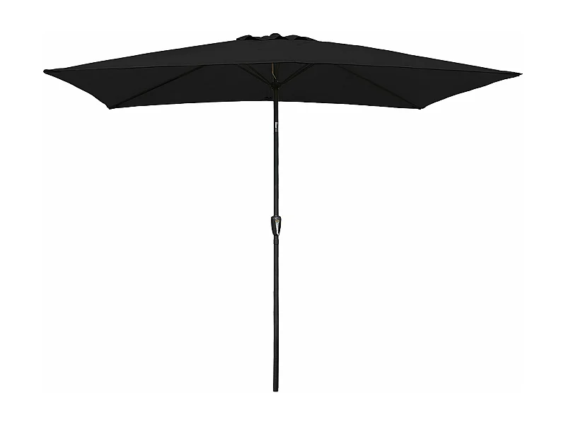 Sombrilla HAPUNA rectangular 2x3m negro - HAPPY GARDEN