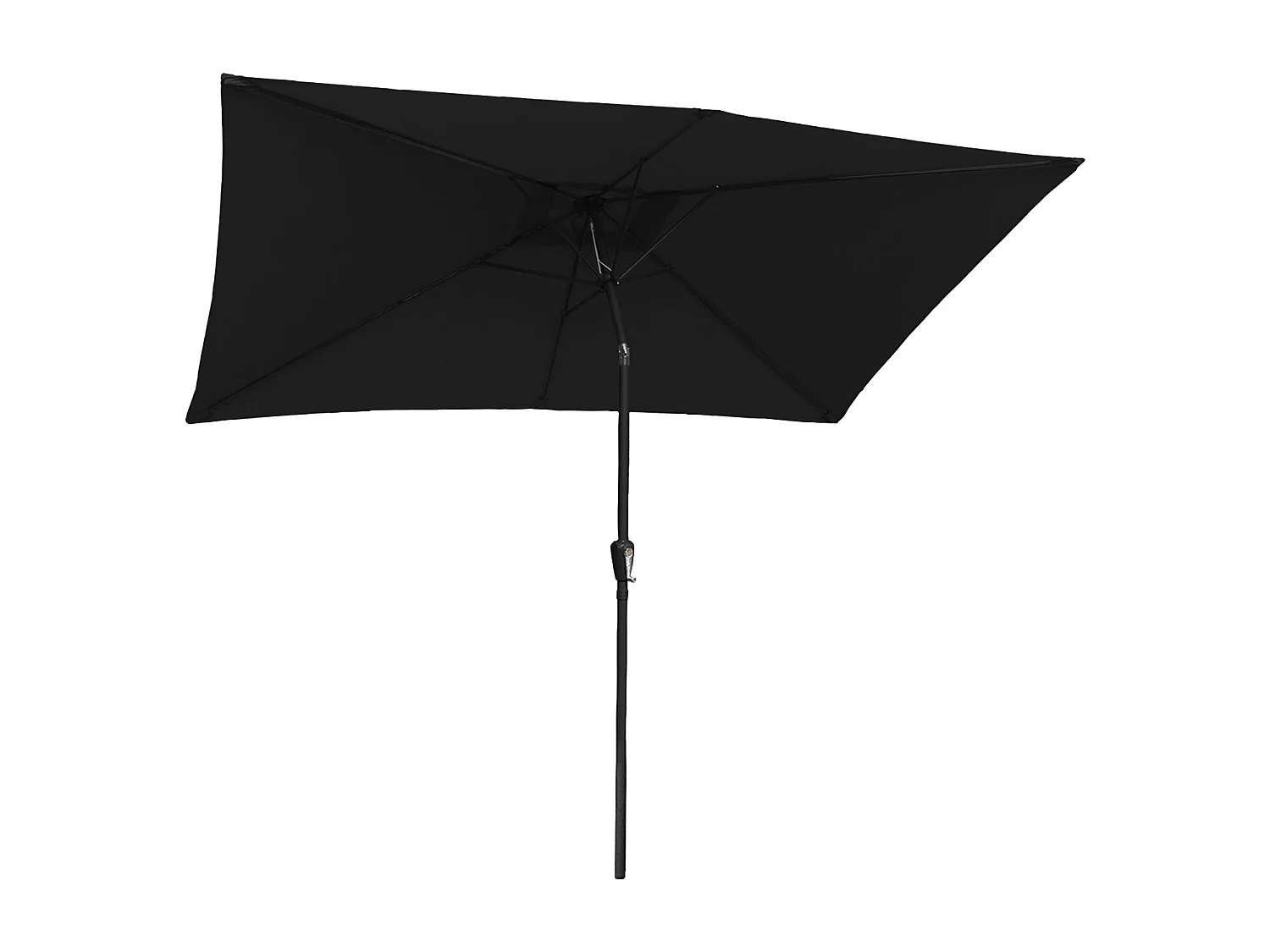 HAPUNA rechthoekige rechte parasol 2x3m zwart