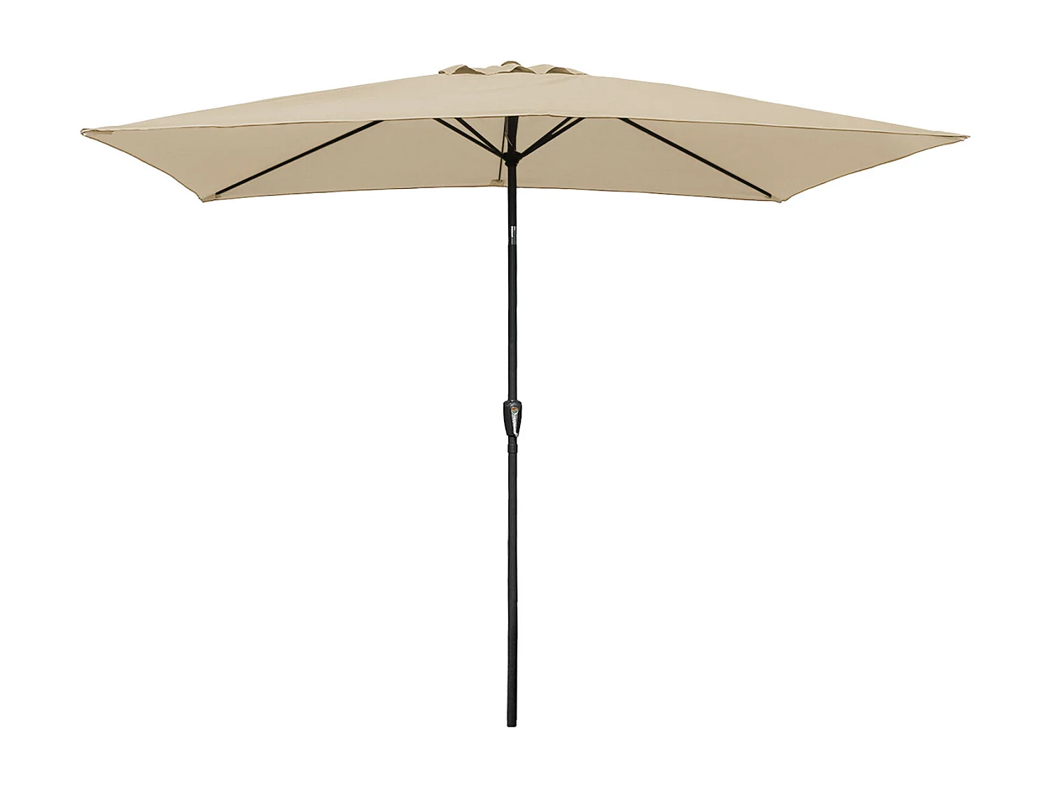 HAPUNA rechthoekige rechte parasol 2x3m beige