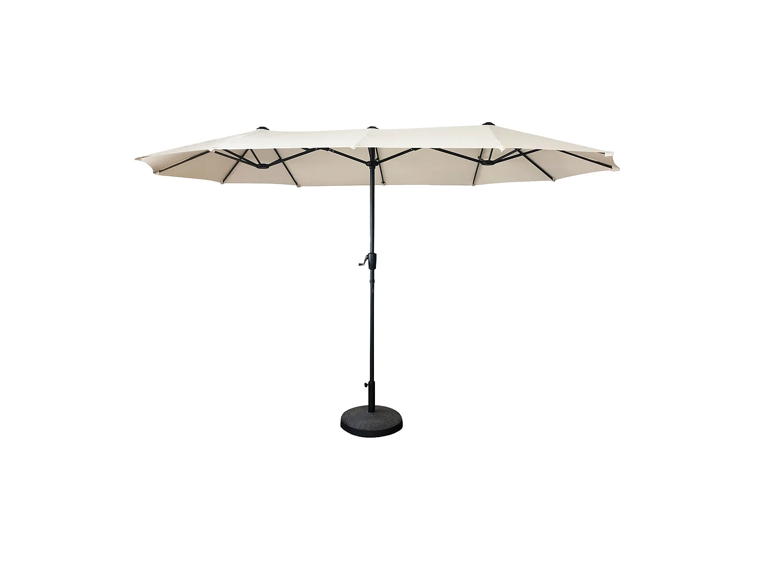 Dubbele parasol 2x4m LINAI beige