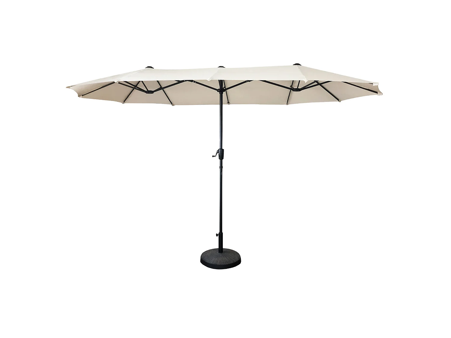 Dubbele parasol 2x4m LINAI beige