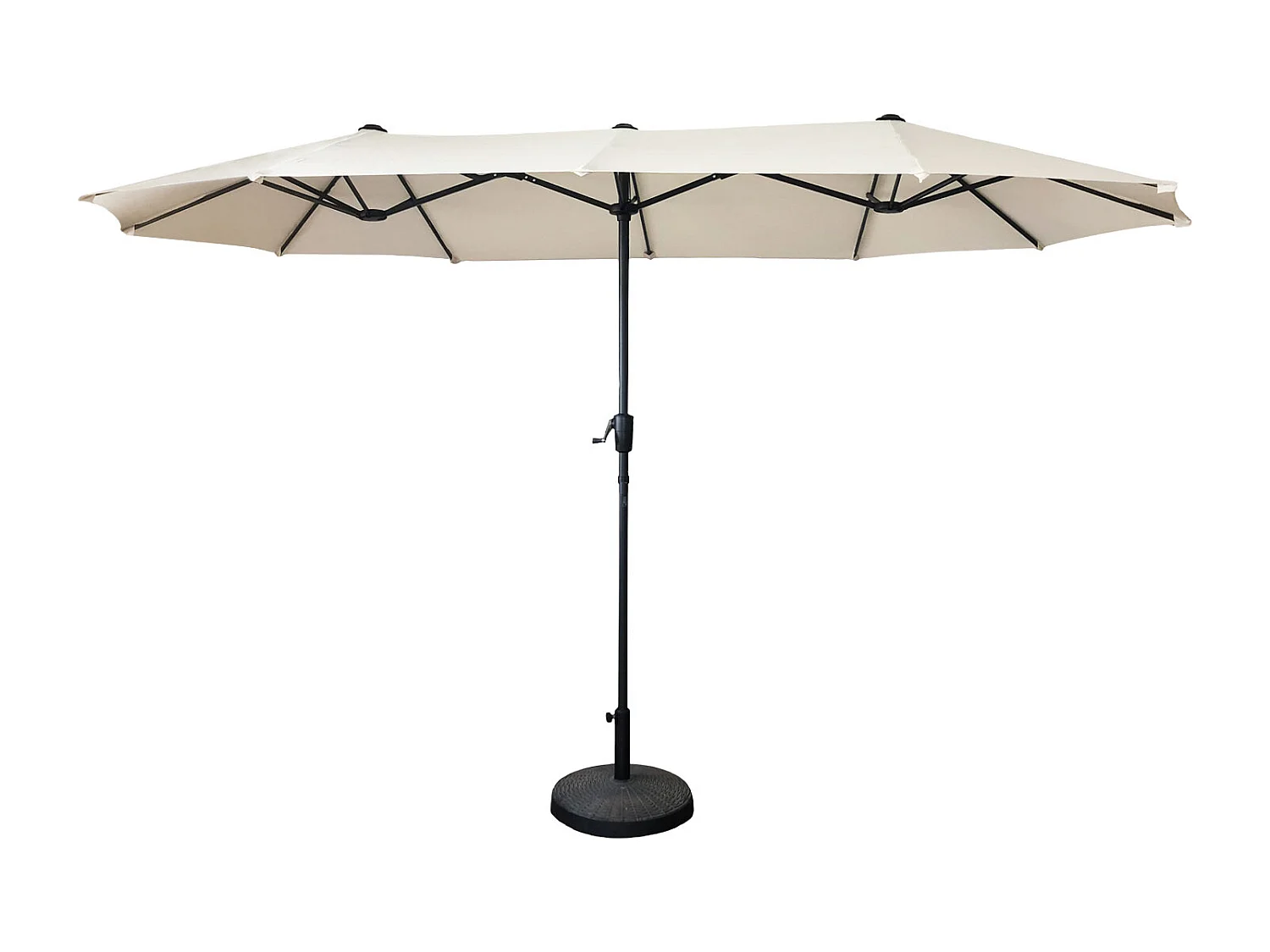 Dubbele parasol 2x4m LINAI beige