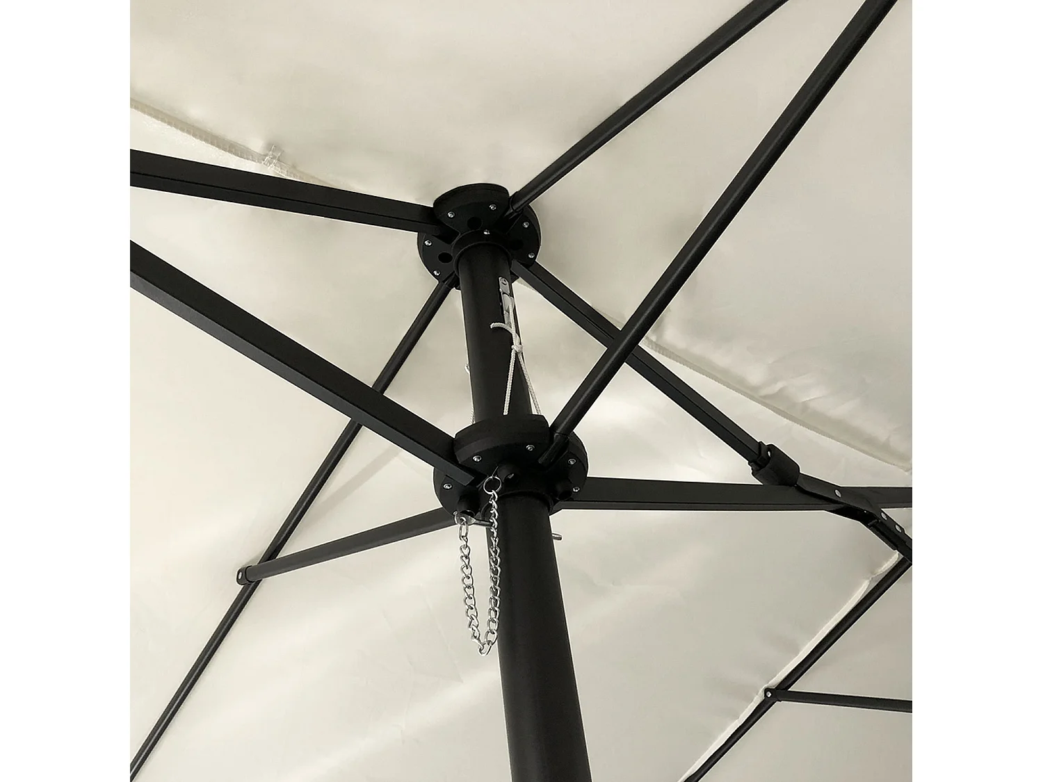 Parasol double 2x4m LINAI beige - HAPPY GARDEN