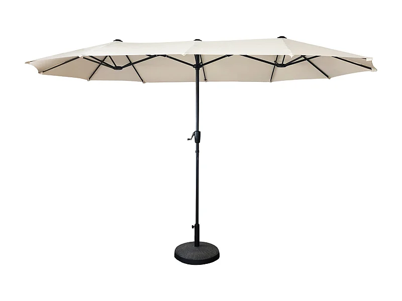 Dubbele parasol 2x4m LINAI beige