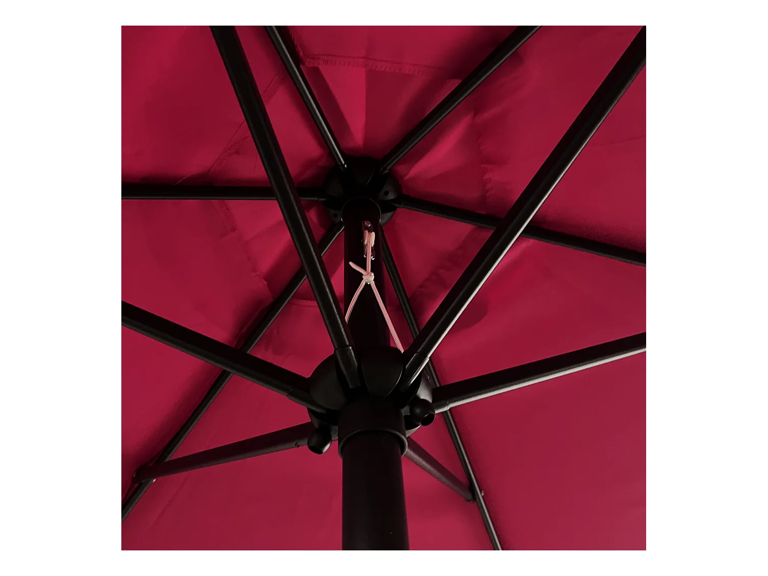 Gerader Sonnenschirm HAPUNA rund 2,70m Durchmesser fuchsia