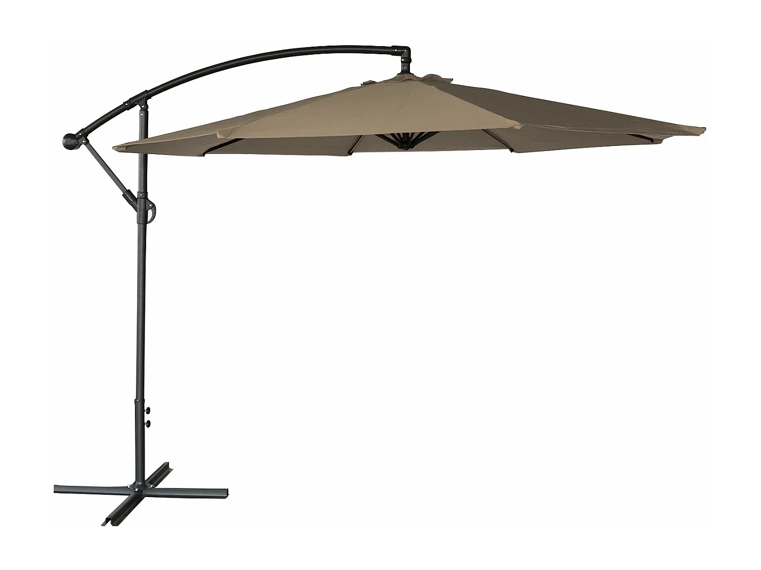 OAHU ronde parasol 3m diameter taupe