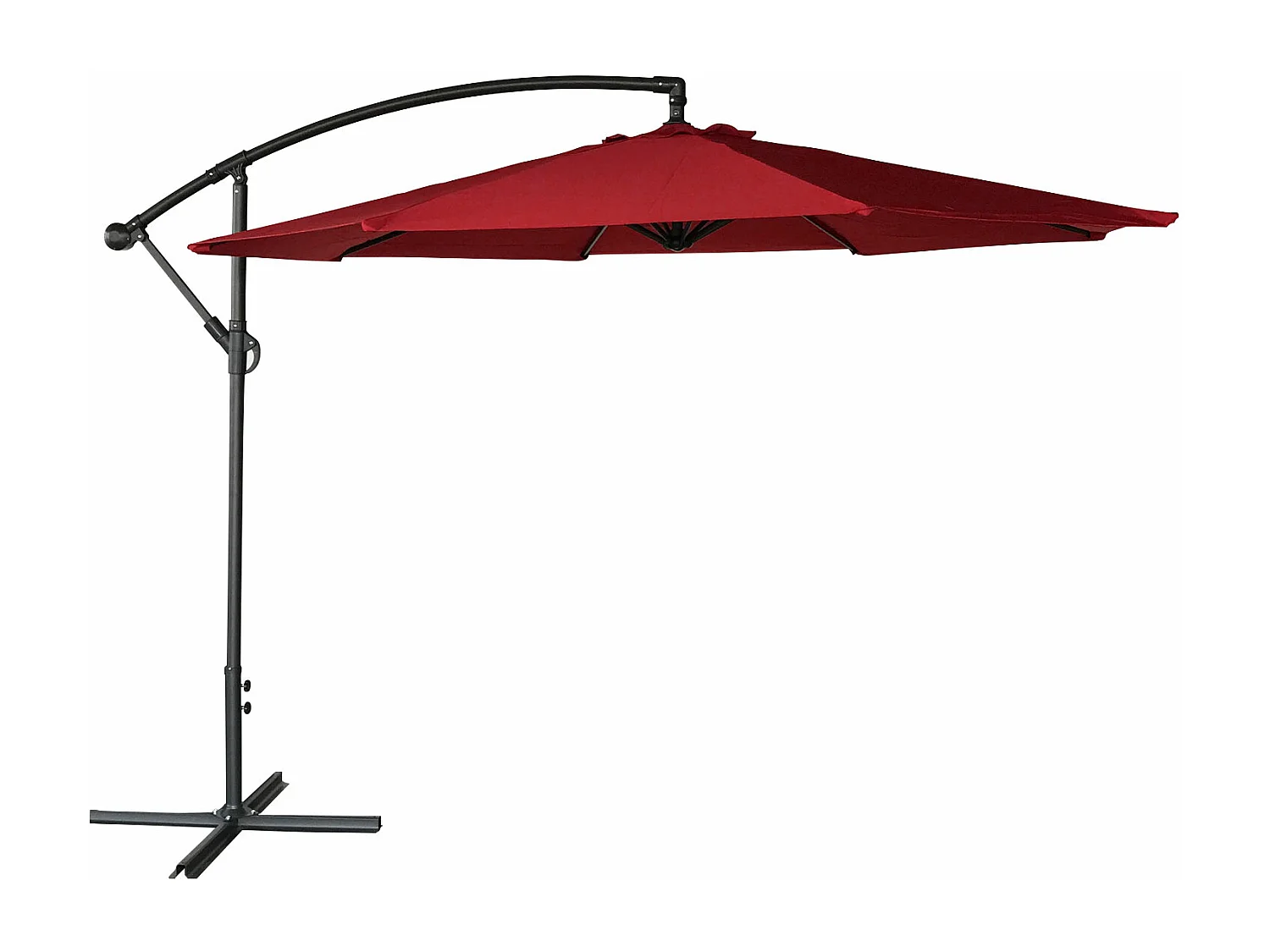 3m diameter ronde OAHU parasol, rood