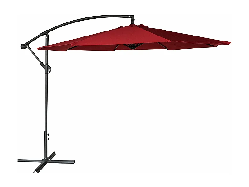 3m diameter ronde OAHU parasol, rood