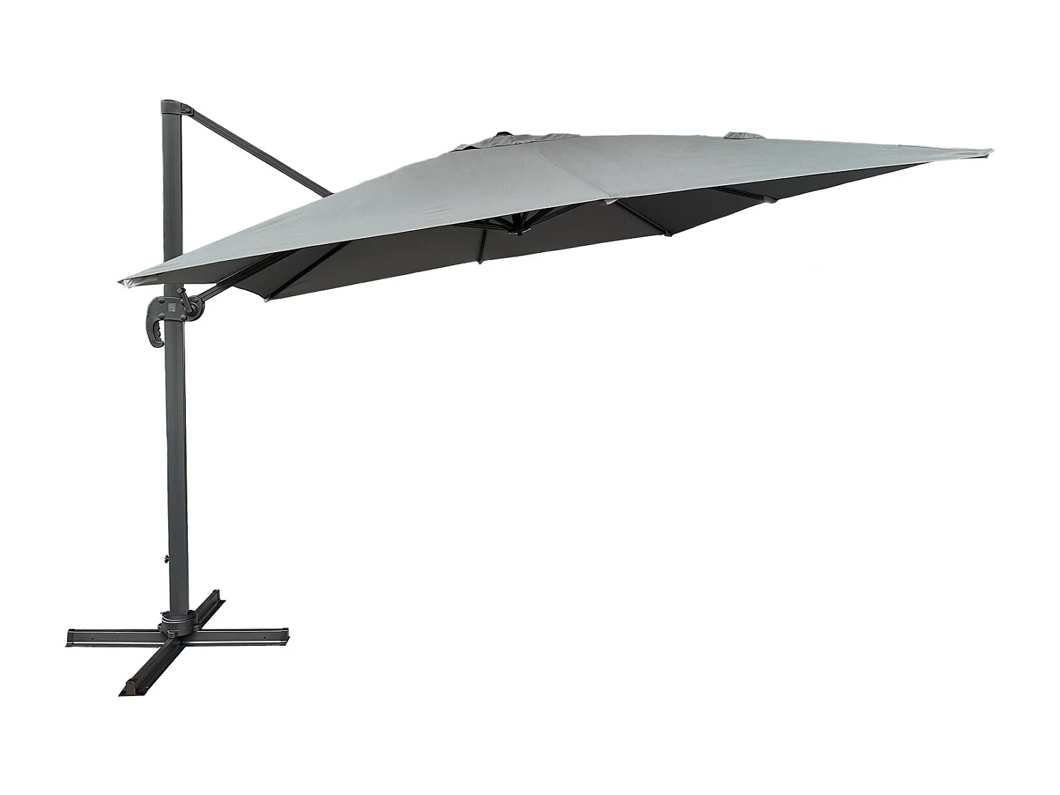 Offset parasol MOLOKAI vierkant 3x3m grijs + hoes