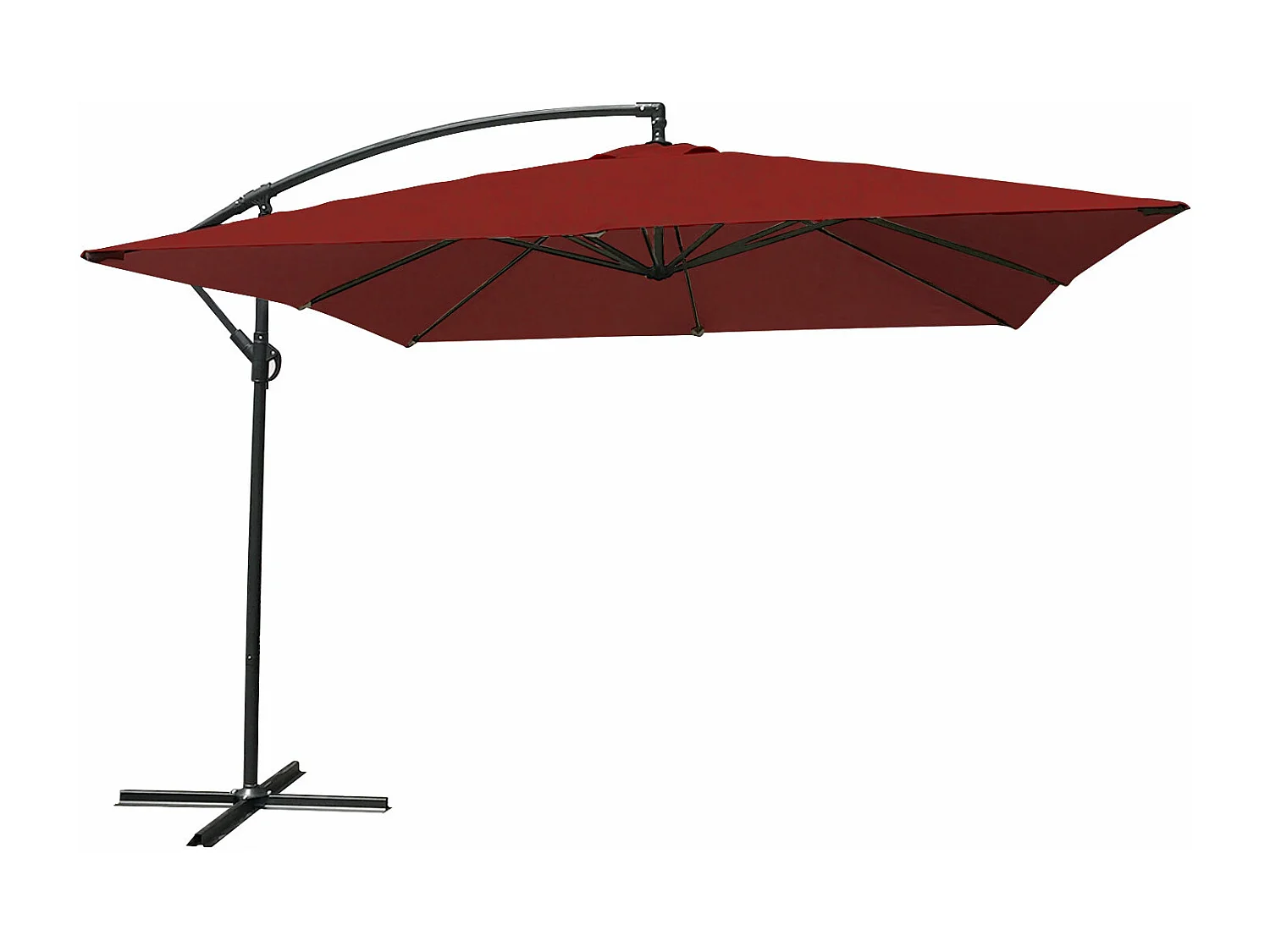 Zonnescherm MOLOKAI vierkant 2,7x2,7m rood