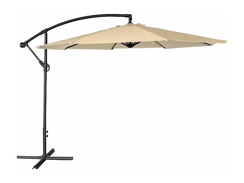 OAHU offset parasol rond 3m diameter beige