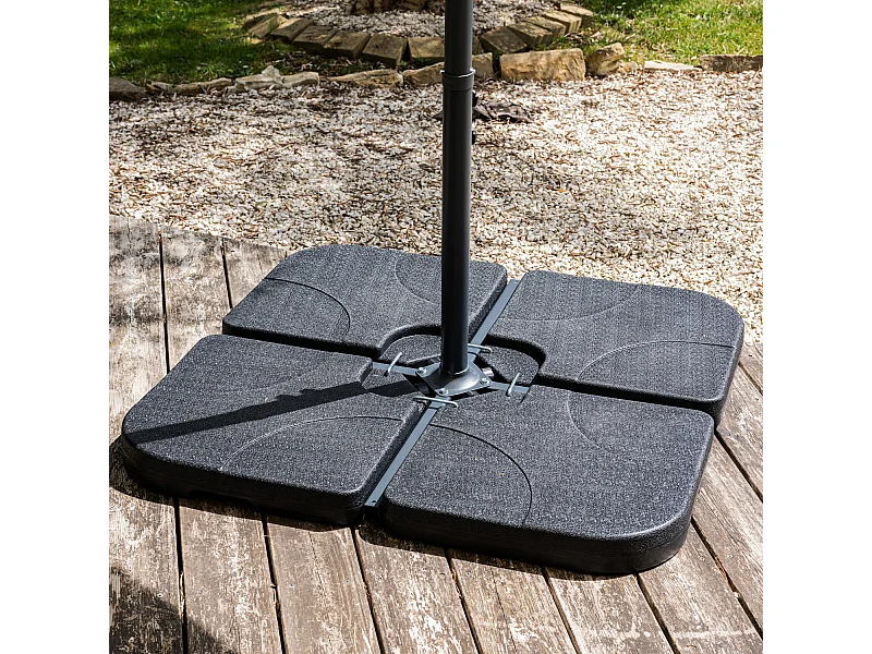 Lote de 4 baldosas cuadradas QUIBERON