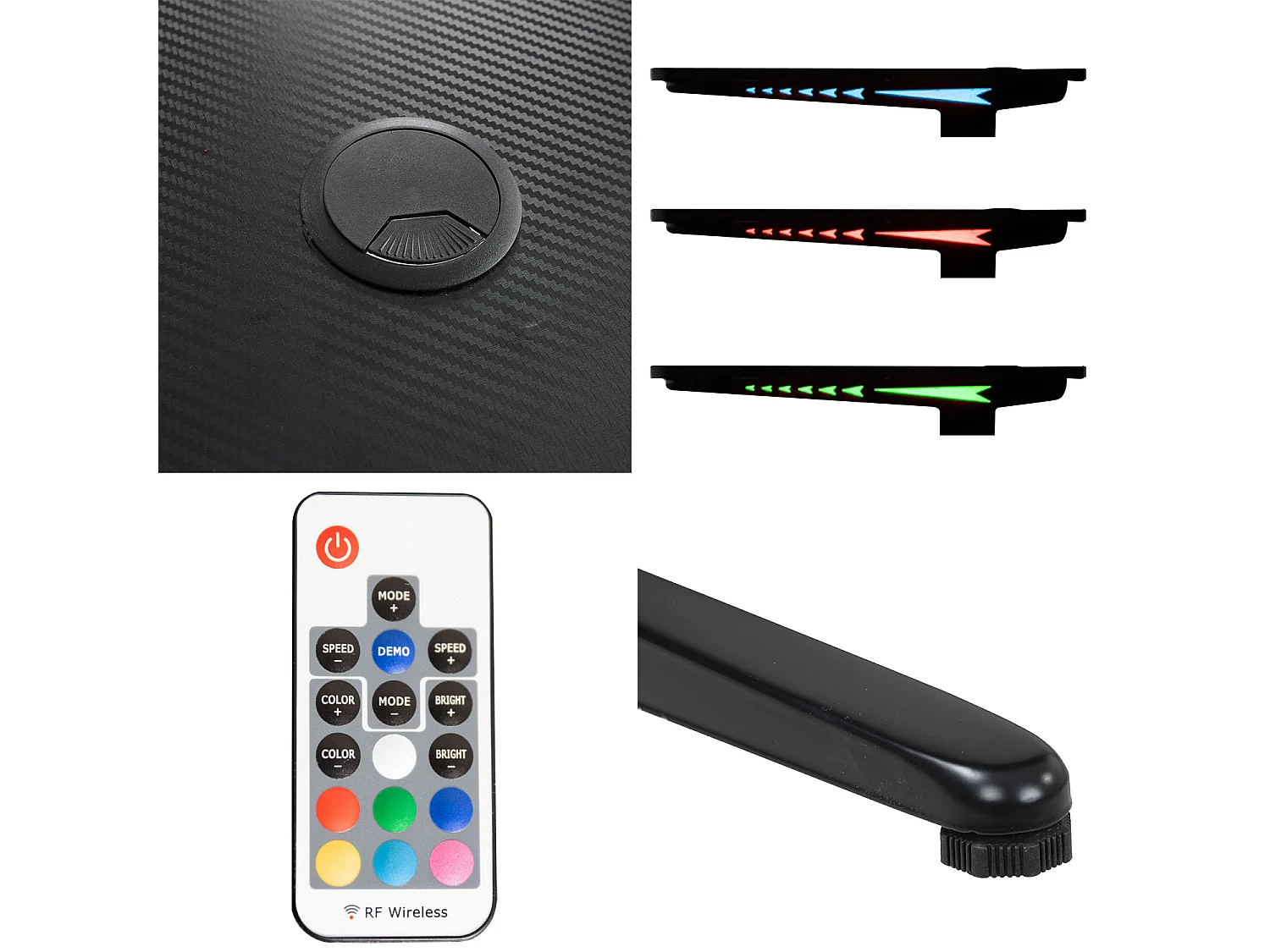 Bureau gamer à LED ALICE - HAPPY GARDEN