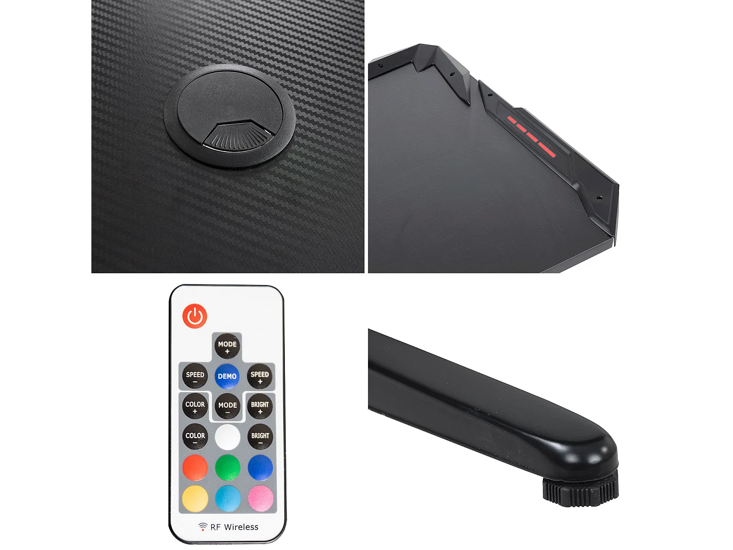 Mesa gaming con LED LARA