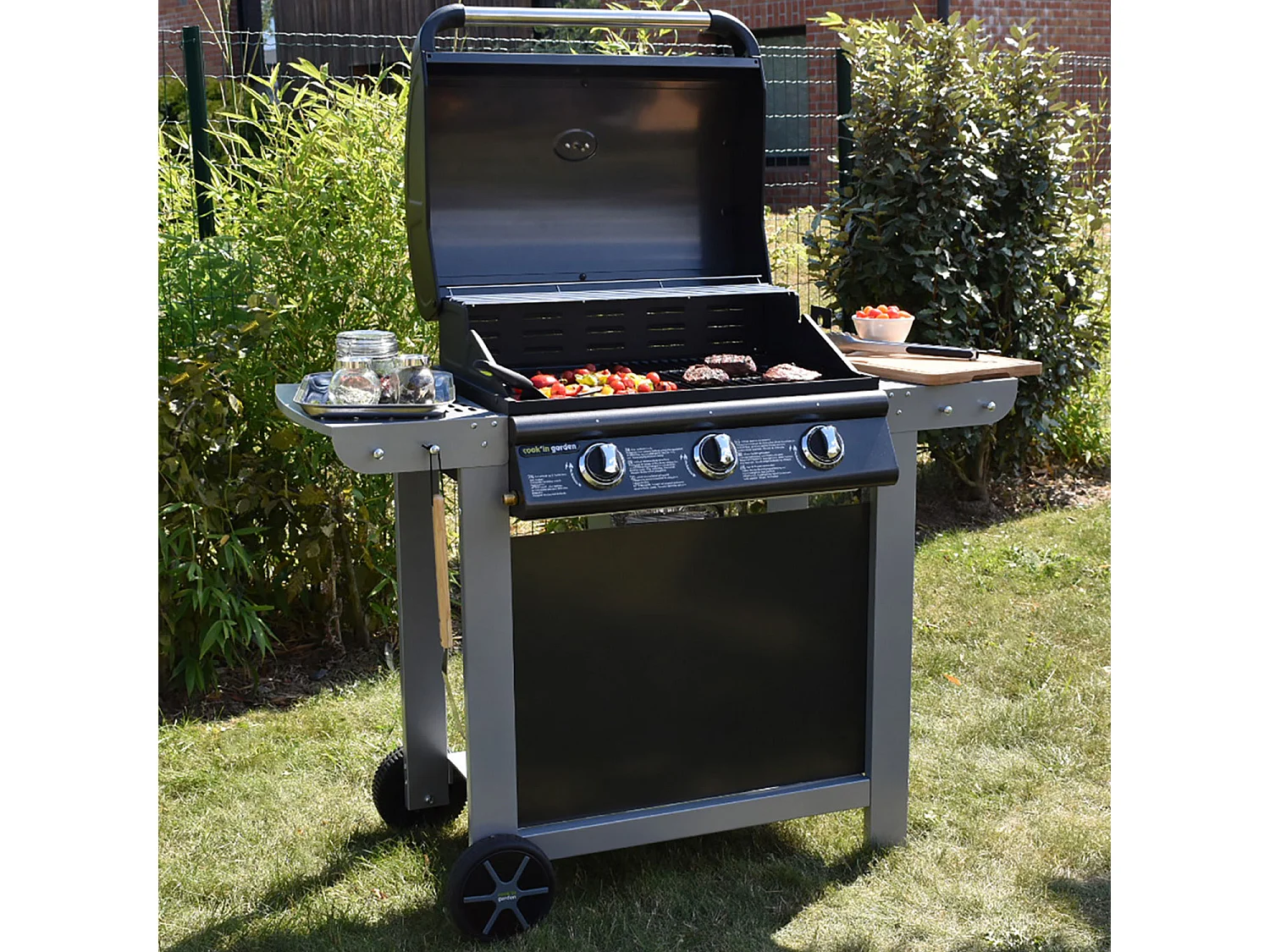 Cook'in Garden - Gasbarbecue FIESTA 3 - 3 branders met thermometer 10,5kW