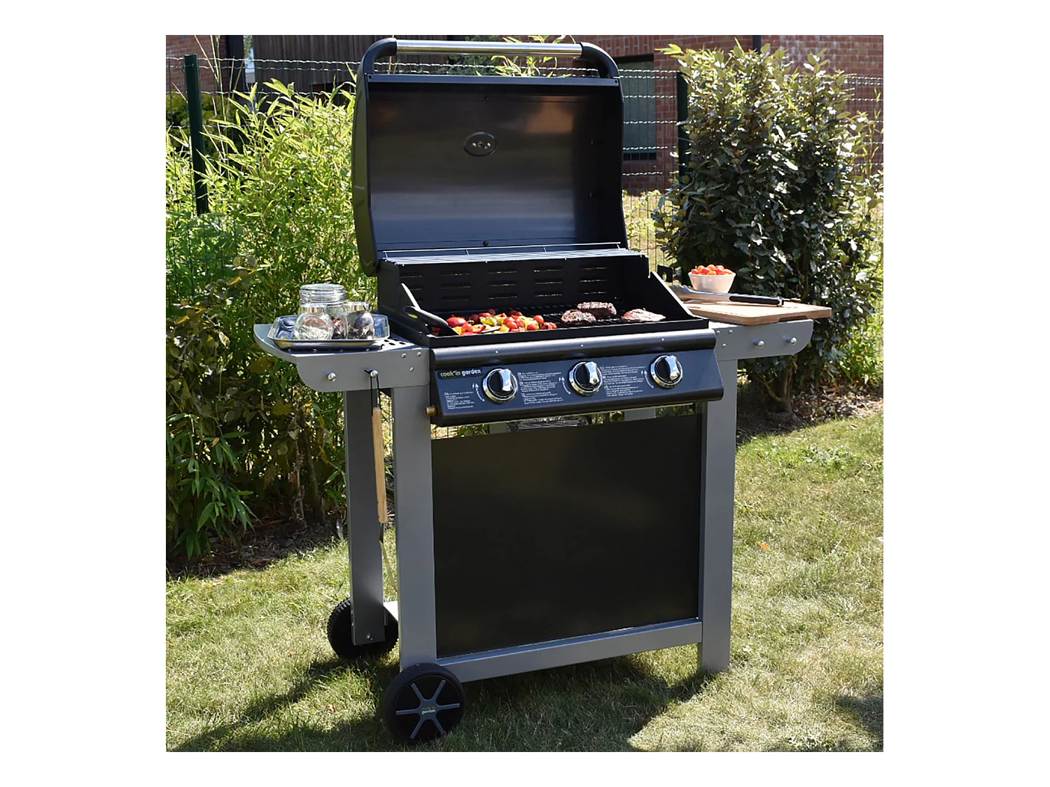 Cook'in Garden - Gasbarbecue FIESTA 3 - 3 branders met thermometer 10,5kW