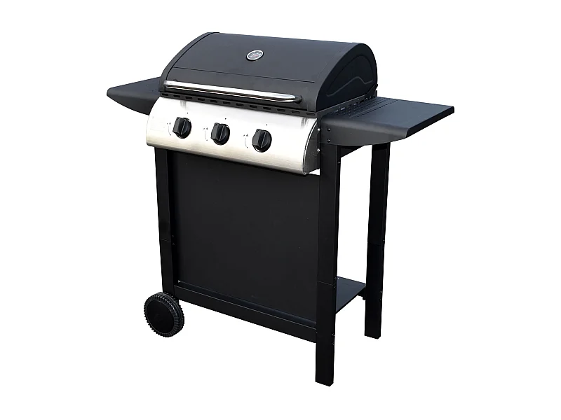 Barbecue au gaz HAWAÏ - 3 brûleurs 8,4kW - HAPPY GARDEN