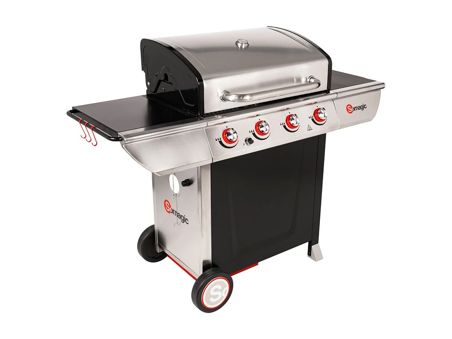 Barbacoa de gas MANHATTAN 400GPI 4 quemadores 14kW - SOMAGIC