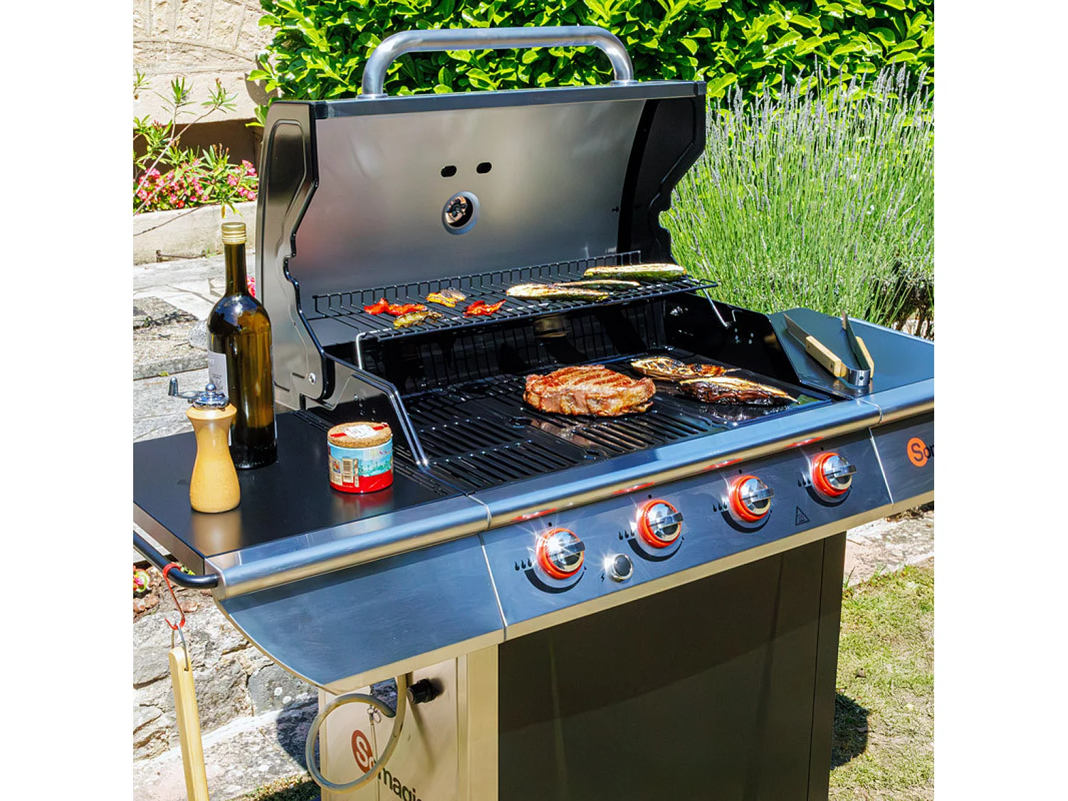 MANHATTAN 400GPI barbecue à gaz 4 brûleurs 14kW - SOMAGIC