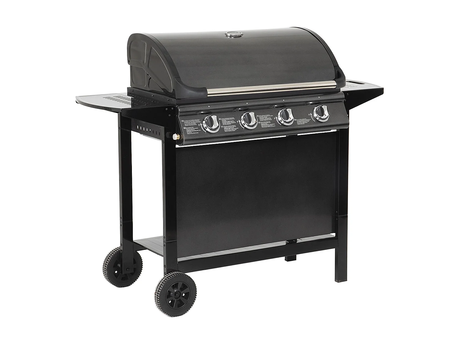 Barbecue au gaz RENO - 4 brûleurs avec thermomètre 14kW - HAPPY GARDEN