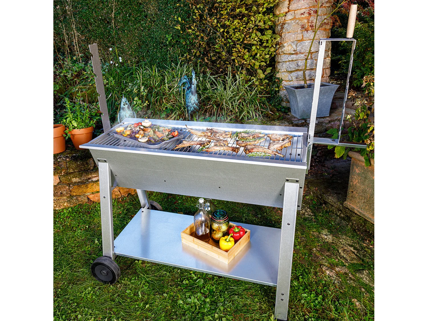 Rôtissoire à bois et à charbon TITAN - SOMAGIC