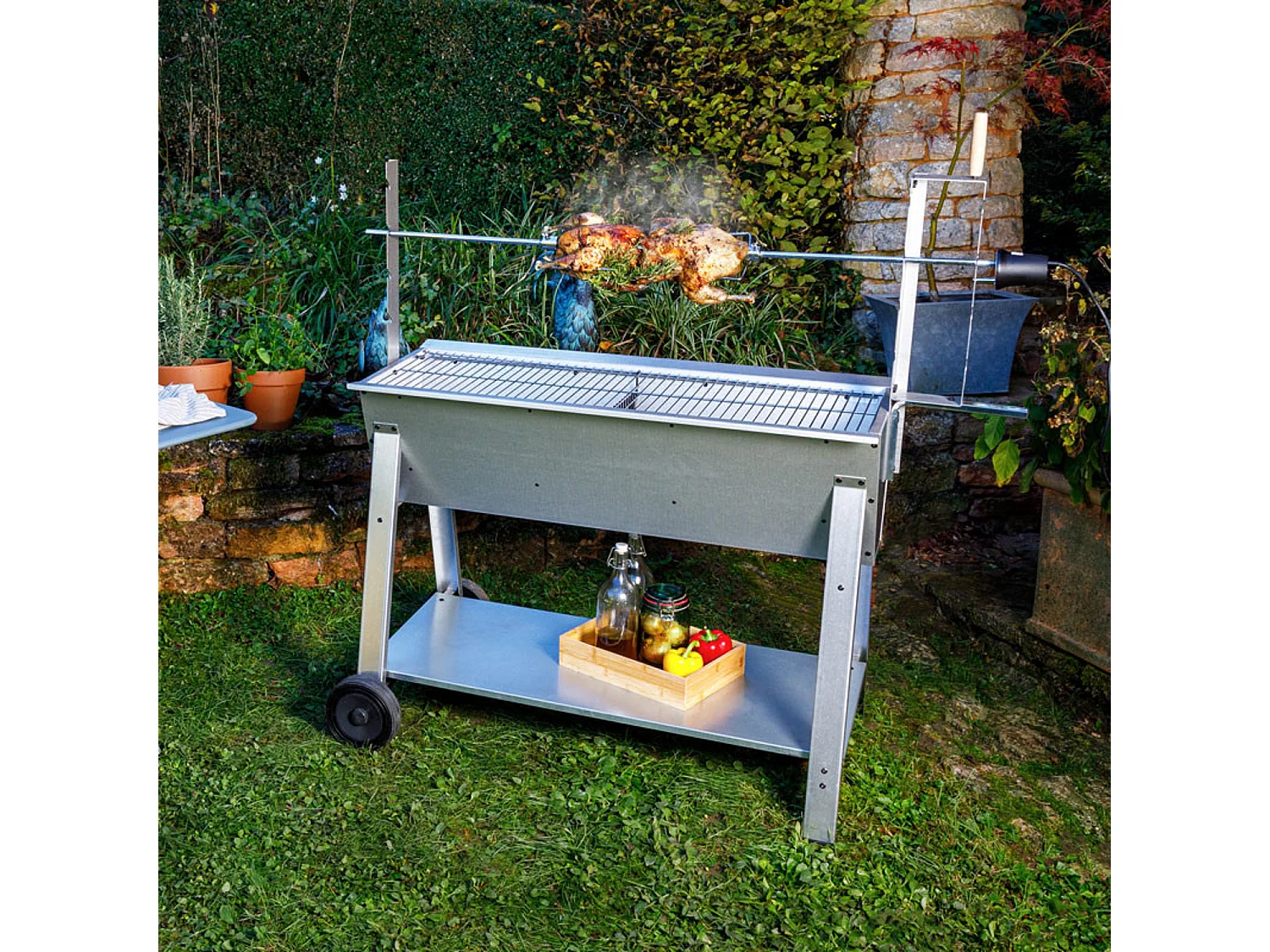 Rôtissoire à bois et à charbon TITAN - SOMAGIC