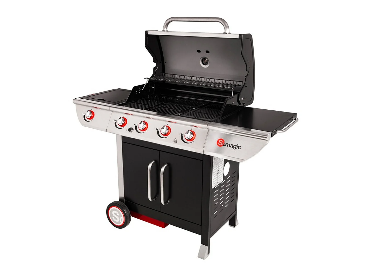 Barbacoa de gas MANHATTAN 450GPI 4 quemadores + cocina de 14kW - SOMAGIC