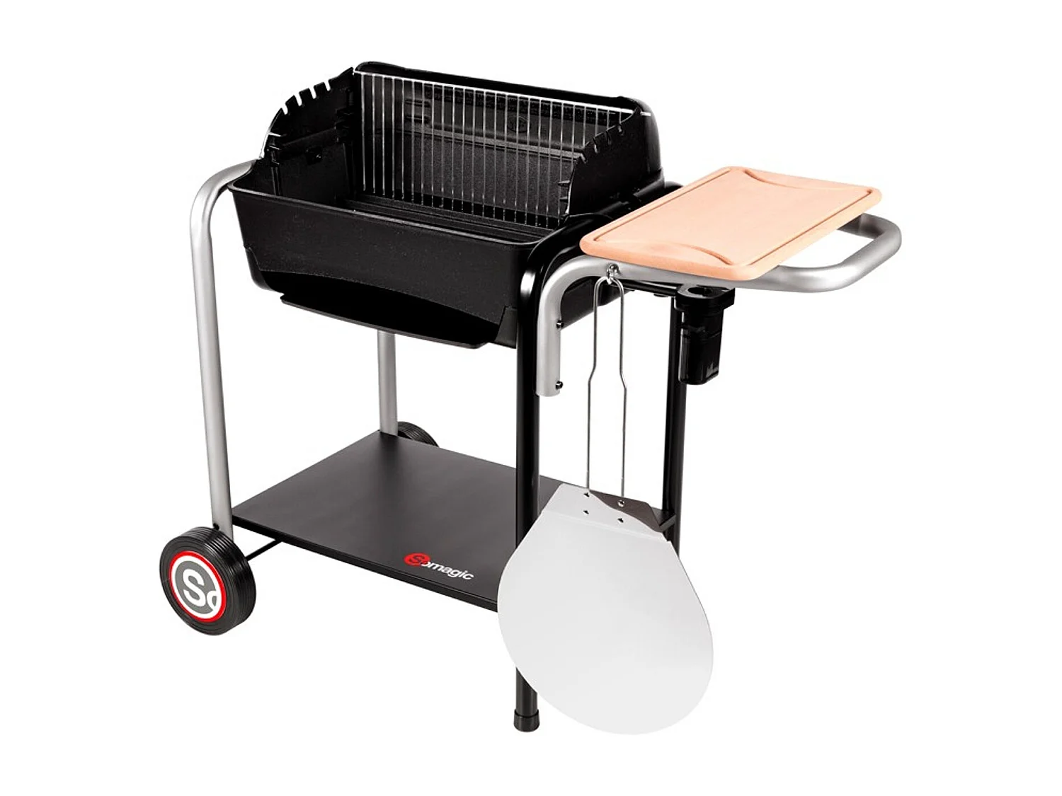 Barbecue au charbon de bois ROMA avec cuisson pizza - SOMAGIC