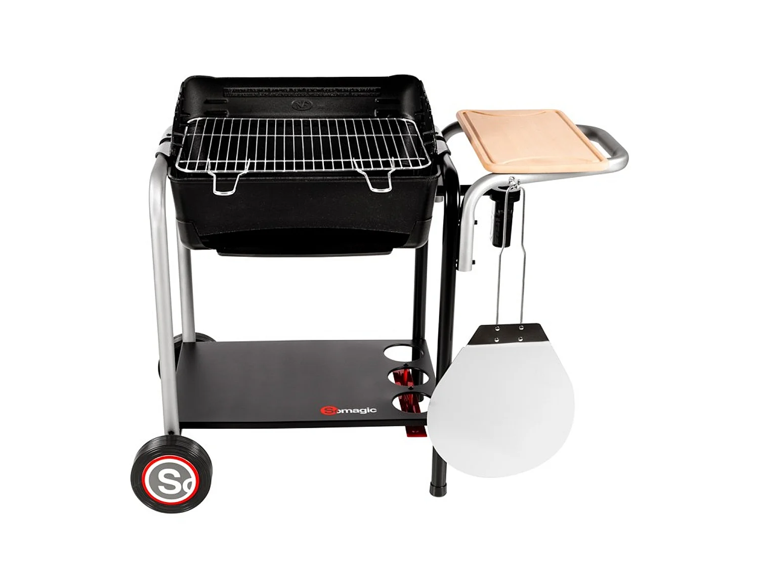 Barbecue au charbon de bois ROMA avec cuisson pizza - SOMAGIC