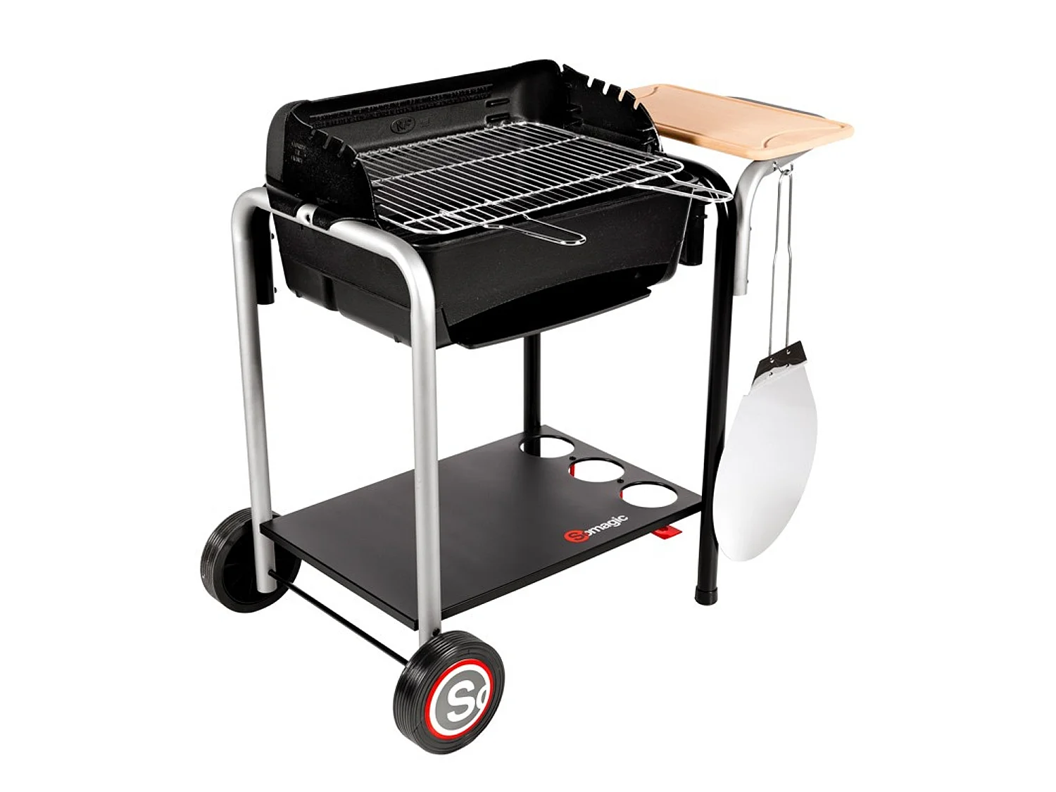Barbecue au charbon de bois ROMA avec cuisson pizza - SOMAGIC