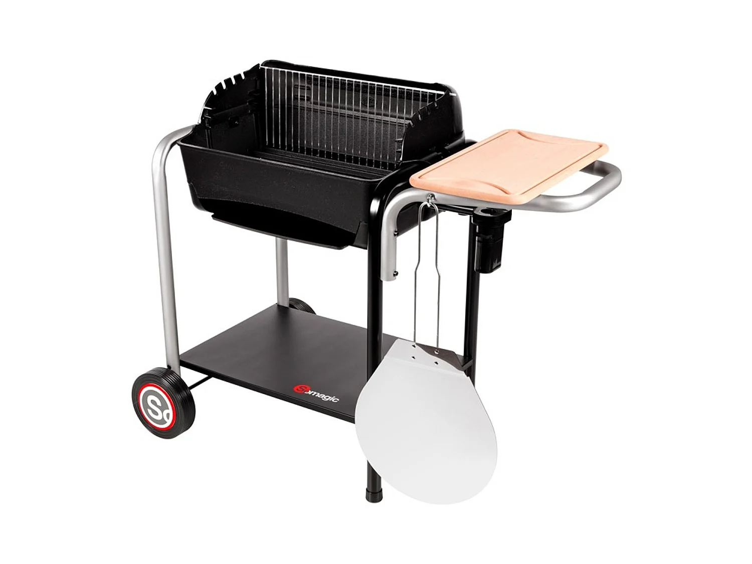 Barbecue au charbon de bois ROMA avec cuisson pizza - SOMAGIC