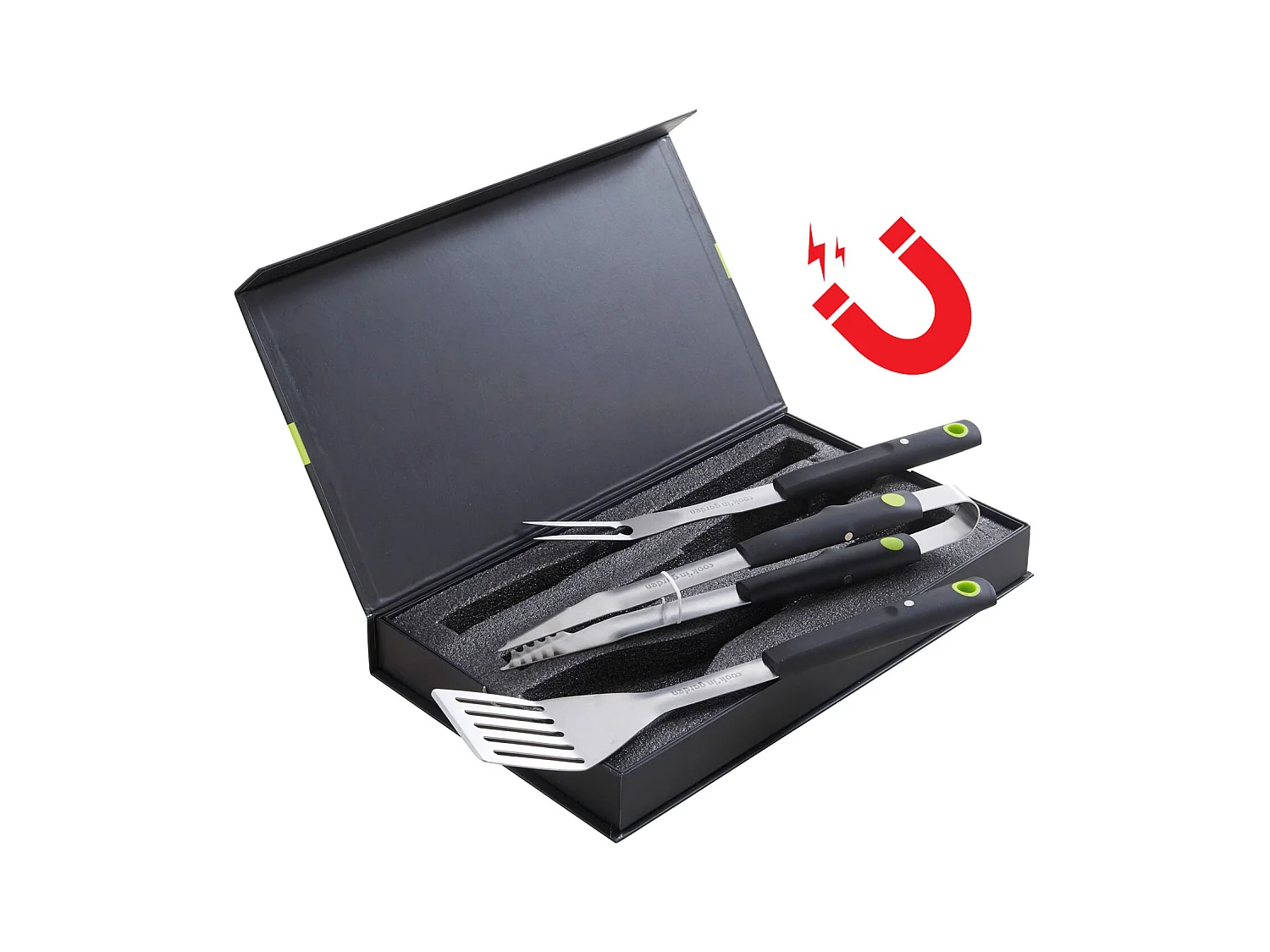 Set van 3 magnetische barbecueaccessoires