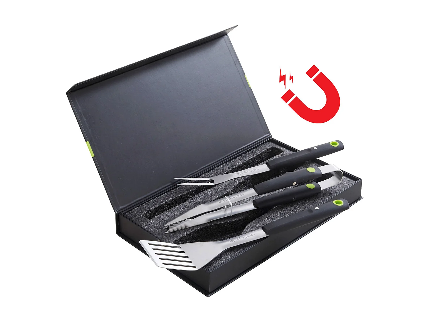 Set van 3 magnetische barbecueaccessoires