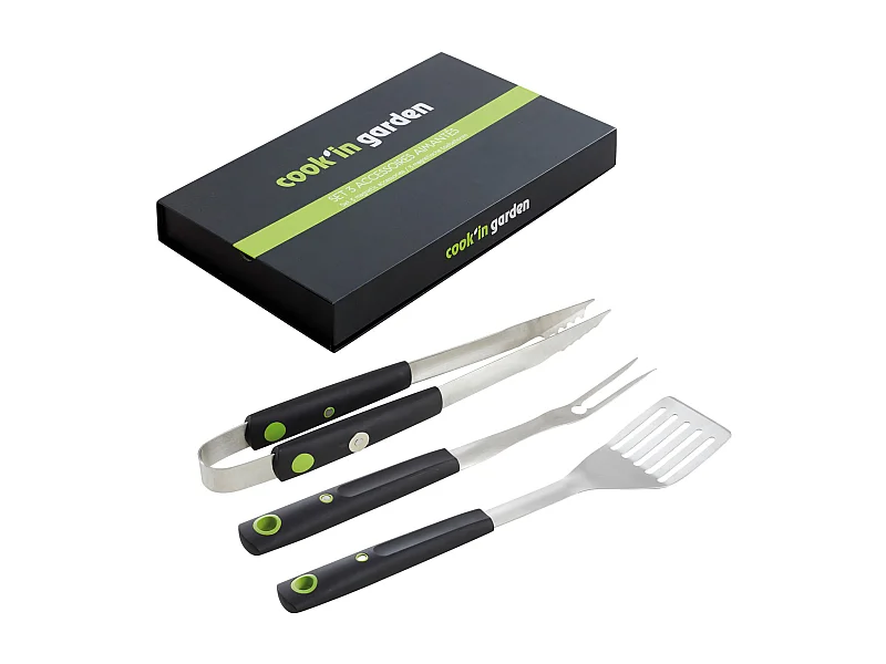 Coffret de 3 accessoires aimantés pour barbecue - COOK'IN GARDEN