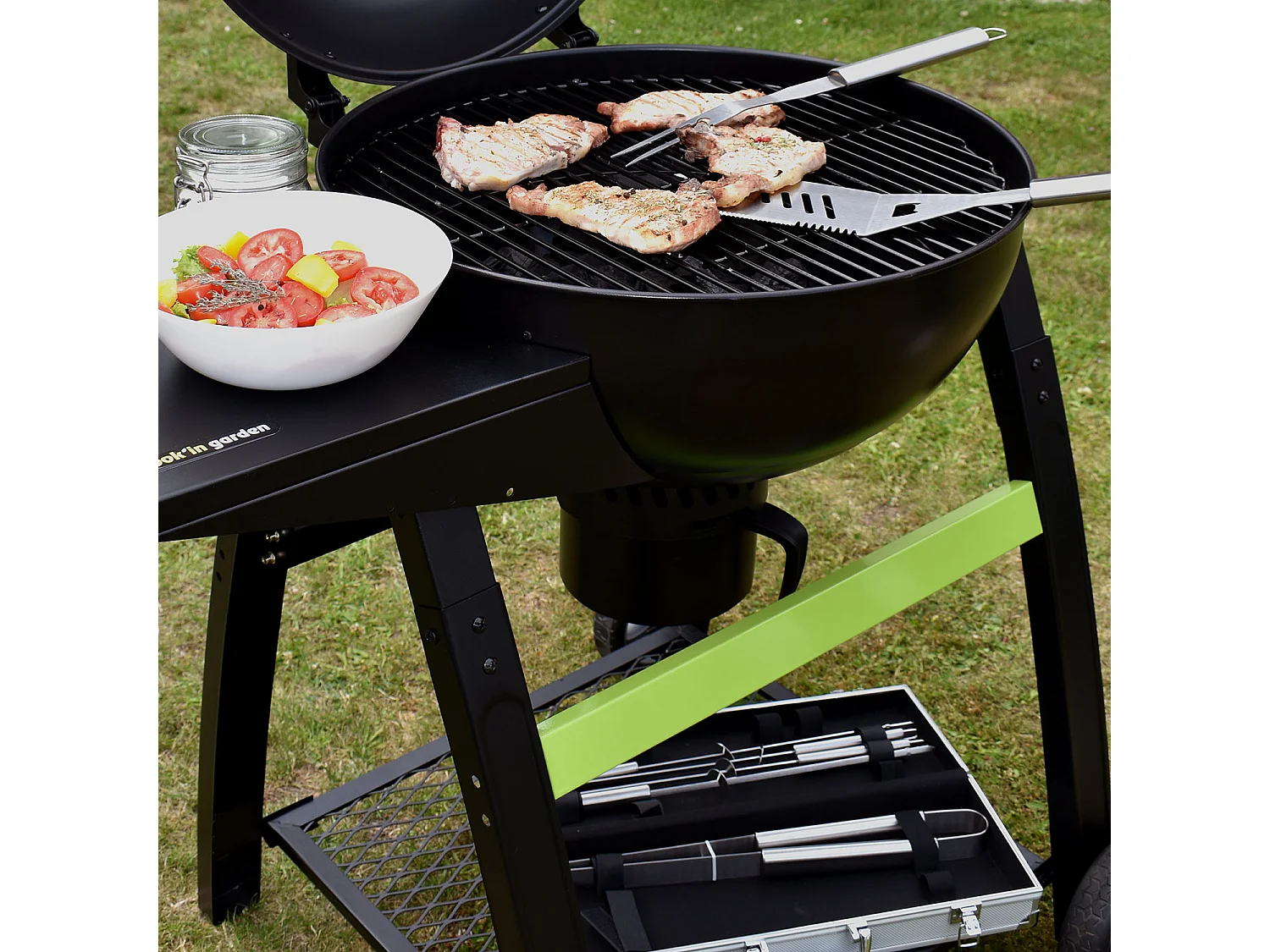 Valisette chef et ses accessoires pour barbecue - COOK'IN GARDEN