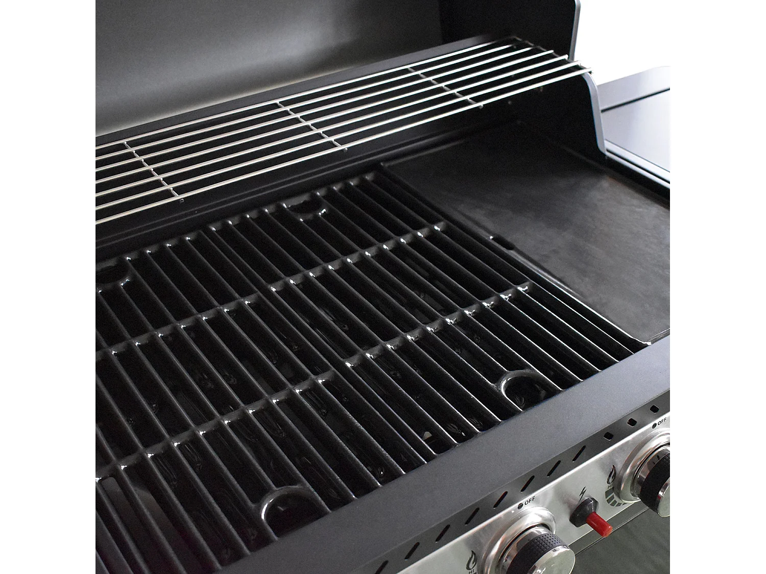 Barbecue au gaz FIDGI 4 avec desserte - COOK'IN GARDEN