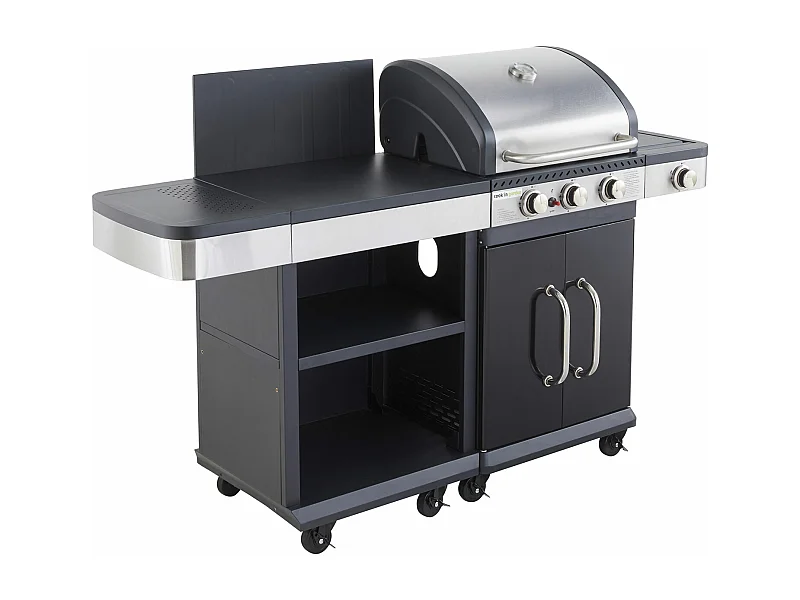 Gasbarbecue FIDGI 3 met sideboard