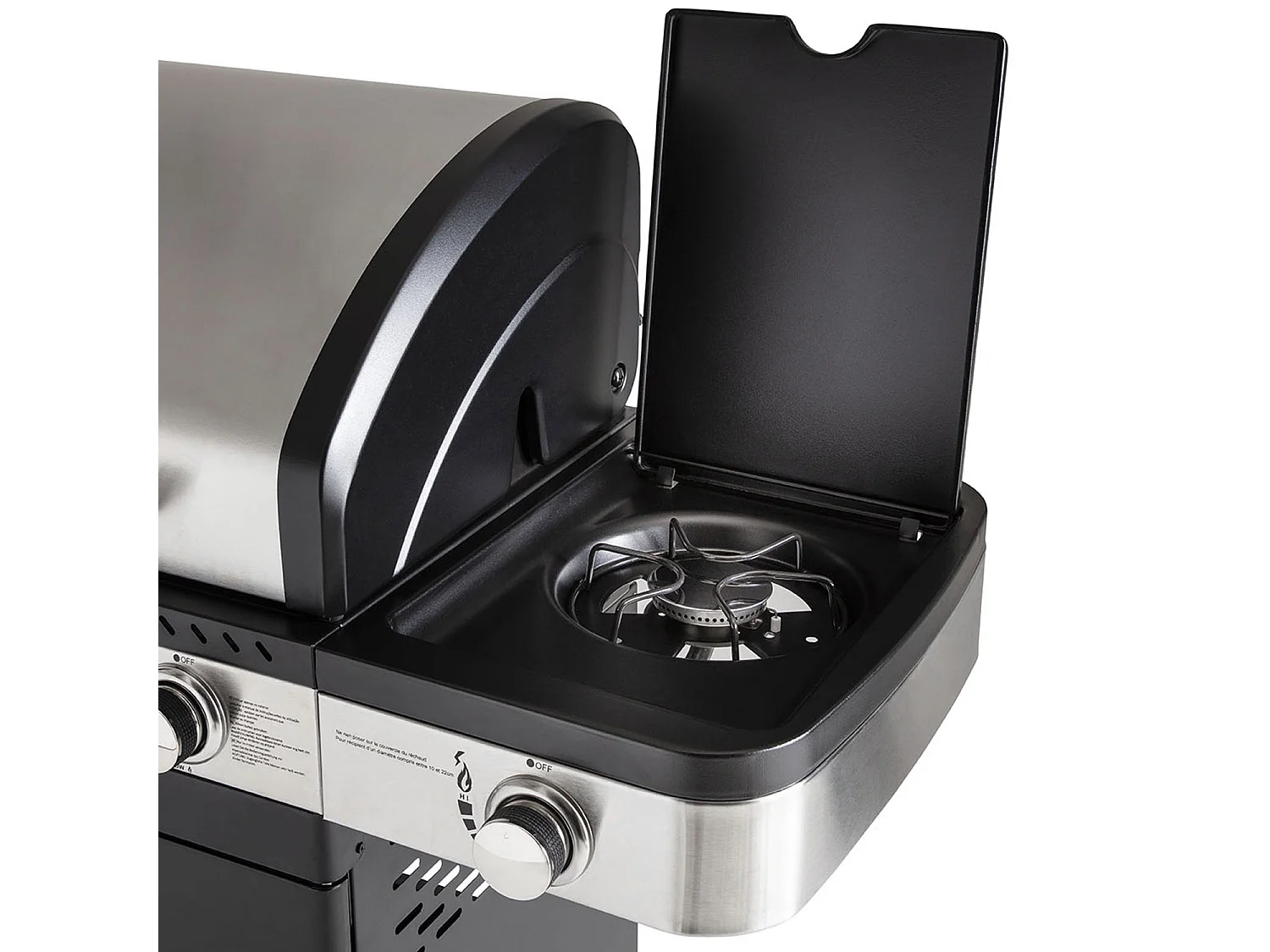 Barbecue au gaz FIDGI 3 avec desserte - COOK'IN GARDEN