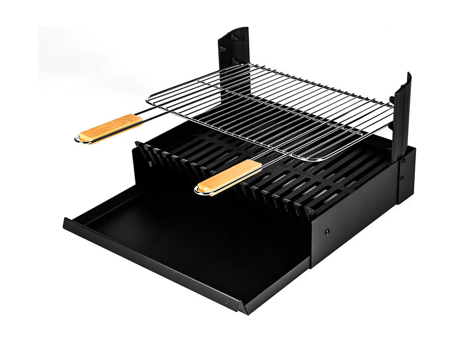 Holzkohlegrill in 3 Höhen verstellbar GRILLOIR - Standgrill