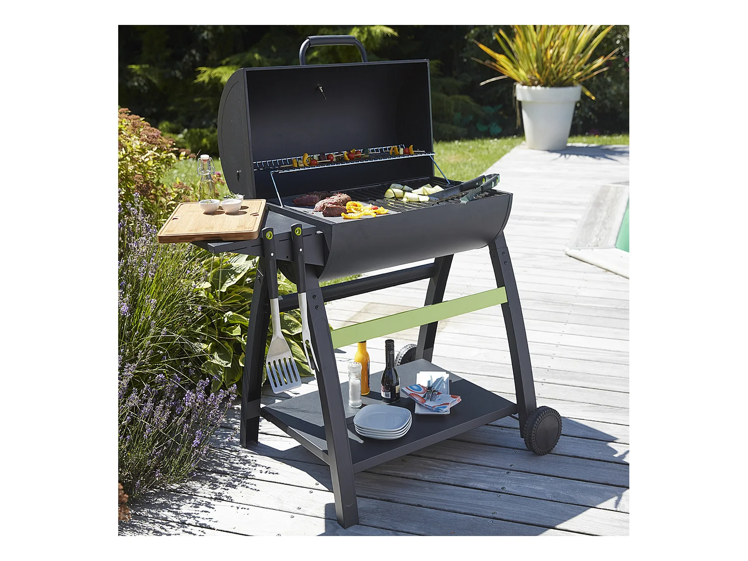 Barbecue au charbon de bois TONINO 70 - COOK'IN GARDEN