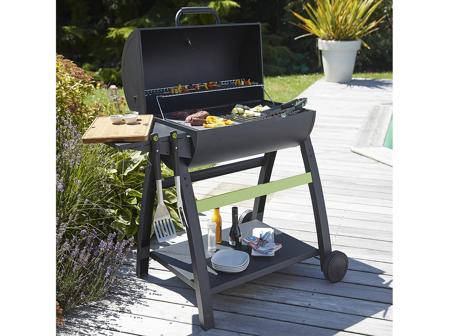 Barbecue au charbon de bois TONINO 70 - COOK'IN GARDEN