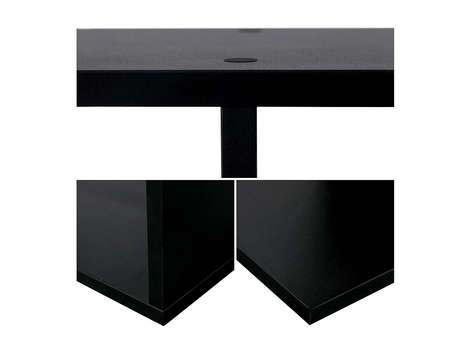 Boekenkast 6 planken zwart VIRGINIA