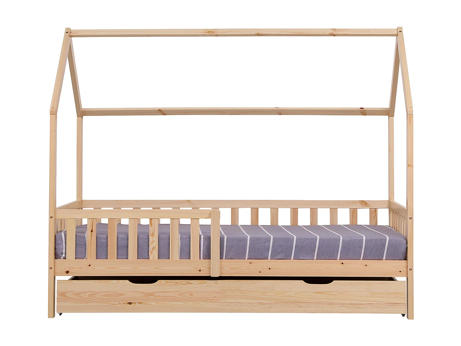Lit cabane gigogne pour enfant 190x90cm en bois MARCEAU - HAPPY GARDEN