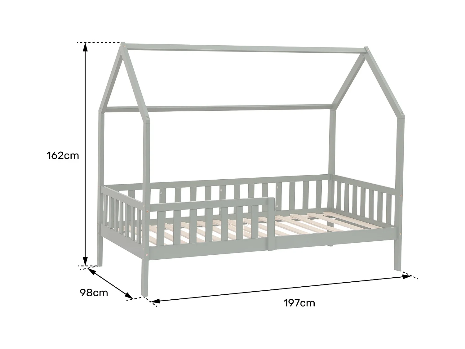 Kinderbed 190x90cm in hout MARCEAU