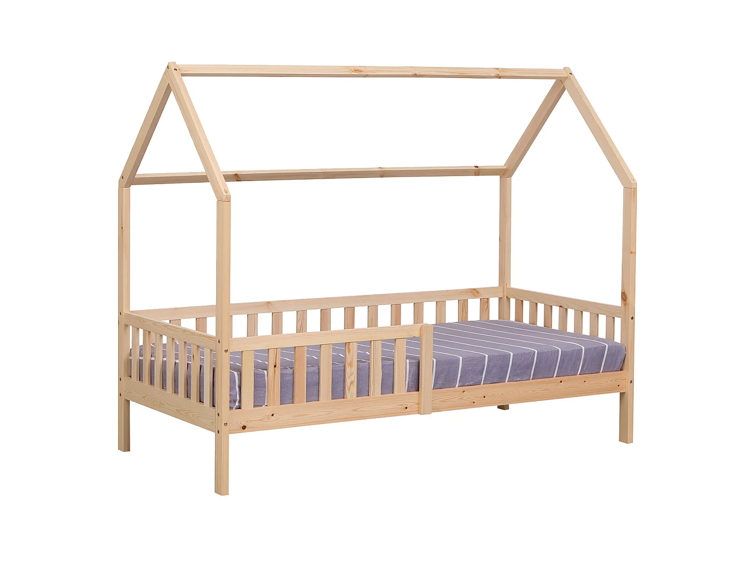 Lit cabane pour enfant 190x90cm en bois MARCEAU - HAPPY GARDEN