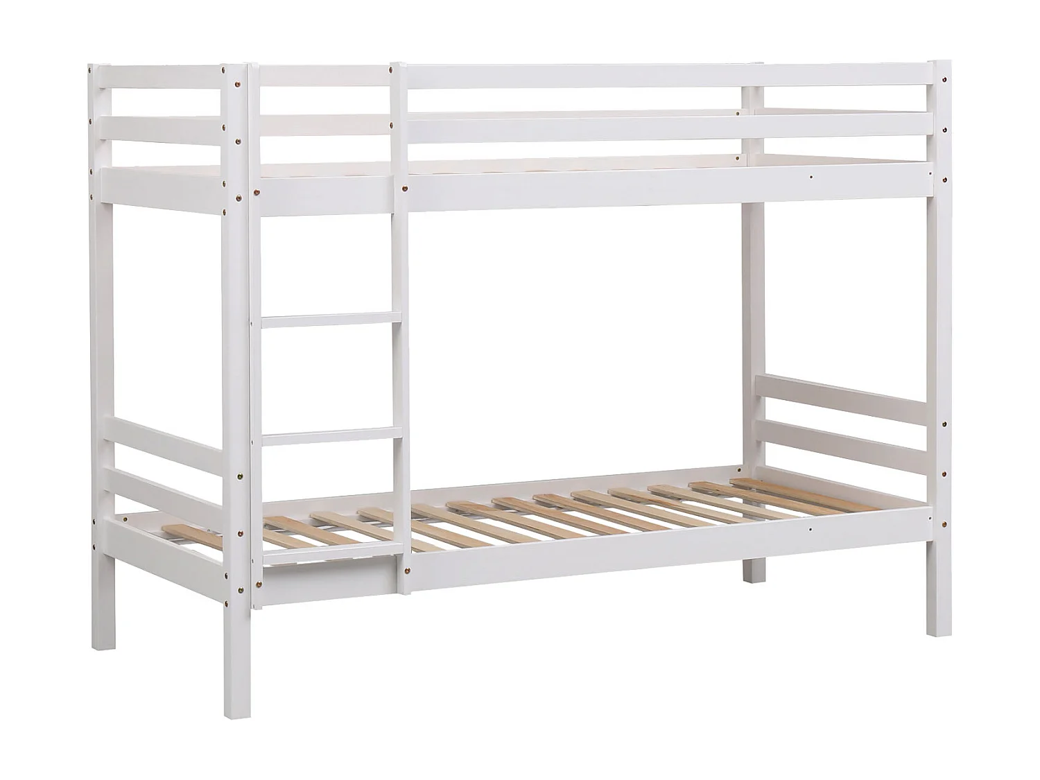 Lits superposés pour enfants 190x90cm blanc AMBRE - HAPPY GARDEN